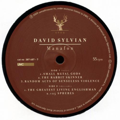 Виниловая пластинка David Sylvian - Manafon (Black Vinyl 2LP)