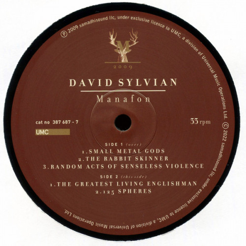 Виниловая пластинка David Sylvian - Manafon (Black Vinyl 2LP)