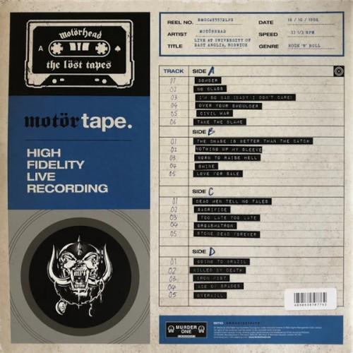 Виниловая пластинка Motorhead - The Lost Tapes Vol. 2 Live In Norwich 1998 (2LP)