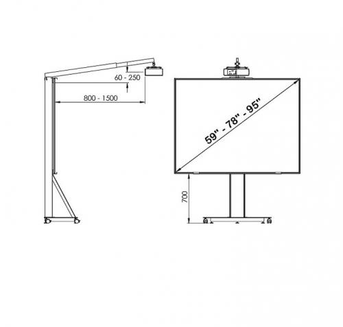 Мобильная стойка Classic Solution UMS-2