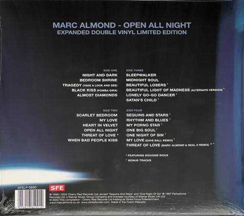 Виниловая пластинка Marc Almond - Open All Night (Midnight Blue Vinyl 2LP)