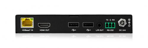 Приемник сигналов HDMI, USB 2.0, RS-232 и ИК-управления по HDBaseT Qtex QVE BHB1004K18G-RX