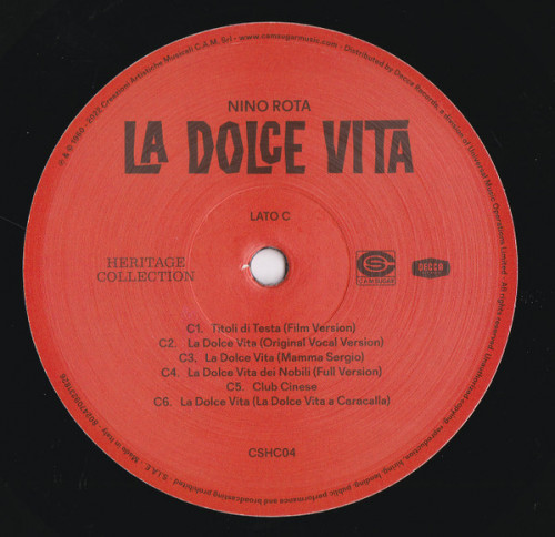 Виниловая пластинка Саундтрек - La Dolce Vita (Nino Rota) (Black Vinyl 2LP)