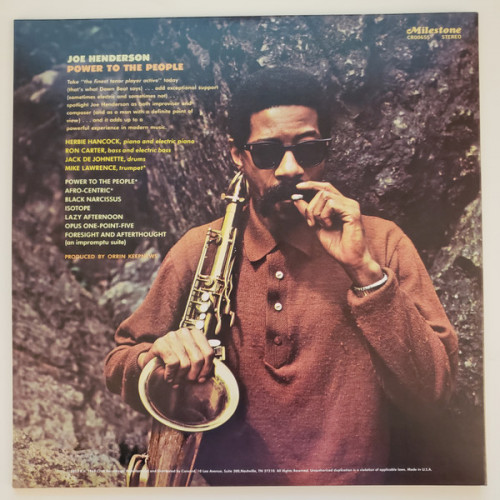 Виниловая пластинка Joe Henderson - Power To The People (Black Vinyl LP)