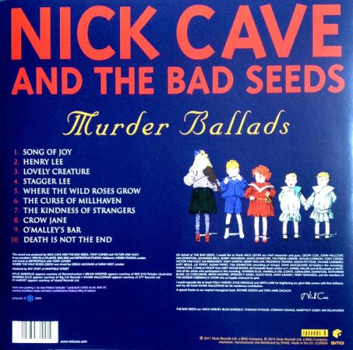 Виниловая пластинка CAVE NICK & THE BAD SEEDS - MURDER BALLADS (2LP)