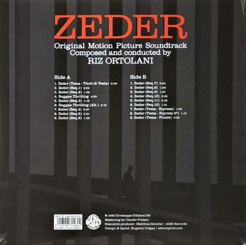Виниловая пластинка Саундтрек - Zeder (Riz Ortolani) (Black Vinyl LP)
