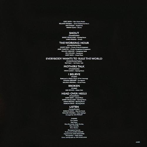 Виниловая пластинка Tears For Fears, Songs From The Big Chair