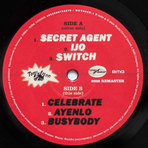 Виниловая пластинка Tony Allen - Secret Agent (Black Vinyl 2LP)
