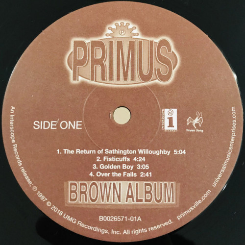 Виниловая пластинка Primus, Brown Album