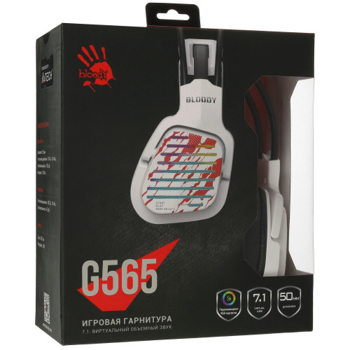 Наушники игровые A4Tech Bloody G565 Energy White