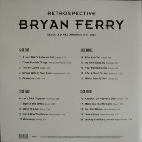 Виниловая пластинка Bryan Ferry - Retrospective: Selected Recordings 1973 - 2023 (Black Vinyl 2LP)