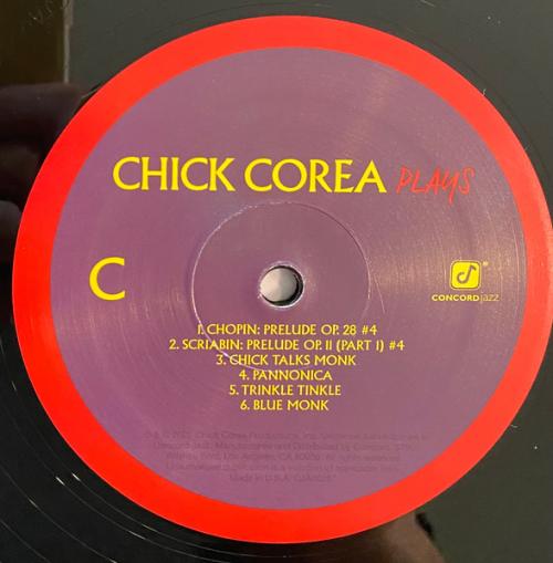 Виниловая пластинка Chick Corea - Plays (Black Vinyl 3LP)