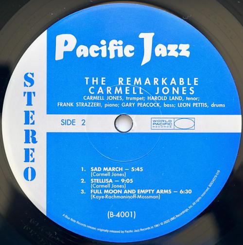 Виниловая пластинка Carmell Jones - The Remarkable Carmell Jones (Tone Poet) (Black Vinyl LP)
