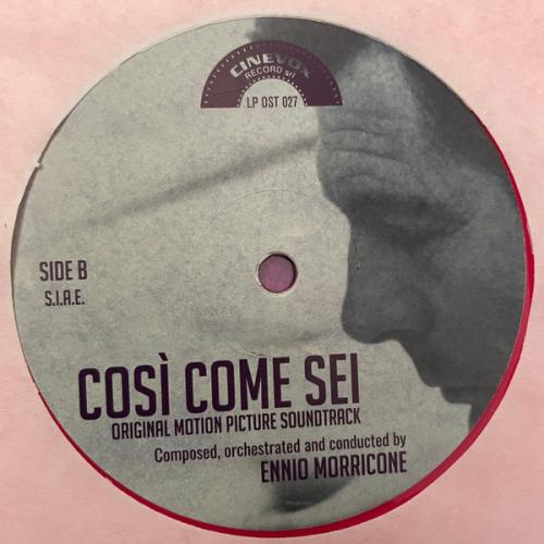Виниловая пластинка Саундтрек - Cosi' Come Sei (Ennio Morricone) (Coloured Vinyl LP)