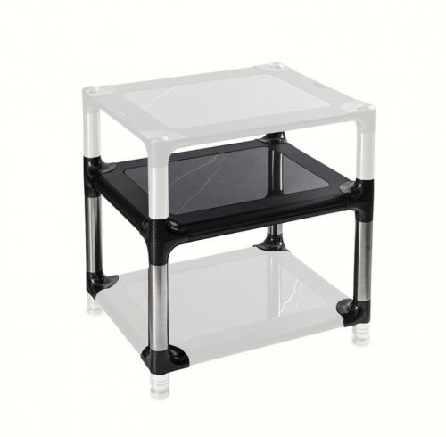 Модуль стройки Bassocontinuo Aeroline F2 Black Marquinia Mid shelf (200 mm)