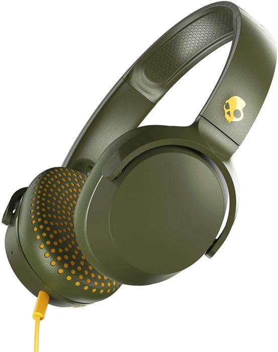 Skullcandy S5PXY M687 Riff On Ear W Tap Tech Moss Olive Yellow