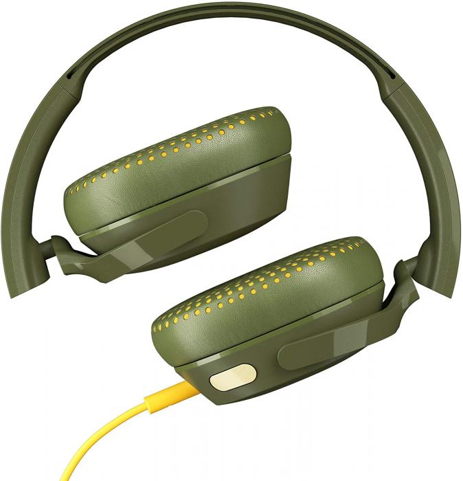 Skullcandy S5PXY M687 Riff On Ear W Tap Tech Moss Olive Yellow