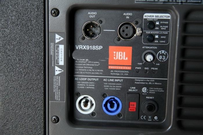 Jbl vrx918sp sales